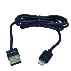 Cable USB Lightning Duracell USB5012A/ USB Macho - Lightning Macho/ 1m/ Negro