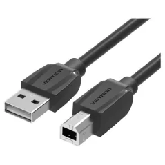 Cable USB 2.0 Impresora Vention COQBF/ USB Macho - USB Macho/ 1m/ Negro