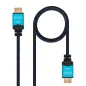 Cable HDMI 2.0 4K Nanocable 10.15.3707/ HDMI Macho - HDMI Macho/ 7m/ Negro/ Azul