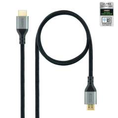 Cable HDMI 2.1 8K Nanocable 10.15.8103/ HDMI Macho - HDMI Macho/ 3m/ Certificado/ Negro