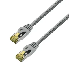 Cable de Red RJ45 S/FTP Aisens 146-0332 Cat.7/ 25cm/ Gris
