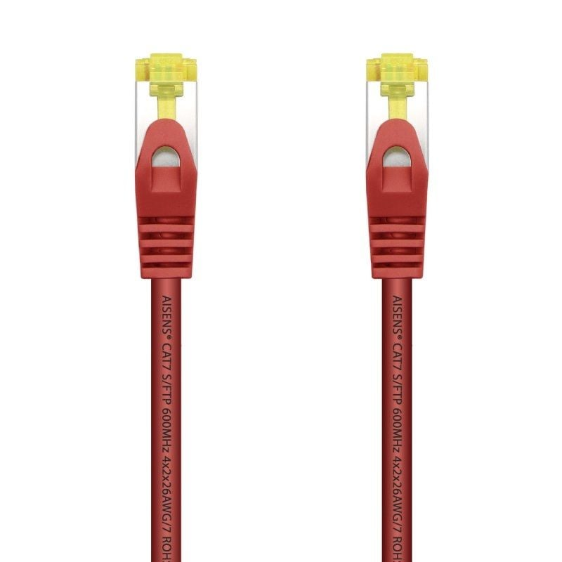 Cable de Red RJ45 SFTP Aisens A146-0469 Cat.7/ 50cm/ Rojo