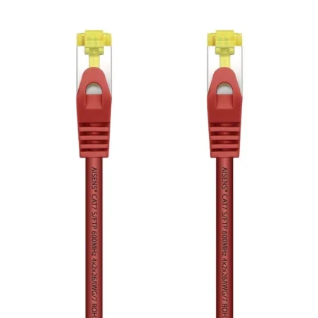 Cable de Red RJ45 SFTP Aisens A146-0470 Cat.7/ 1m/ Rojo