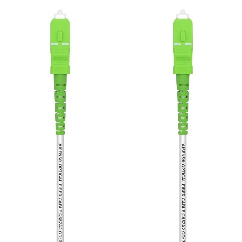 Cable de Fibra Óptica G657A2 3.0 Aisens A152-0493/ LSZH/ 1m/ Blanco