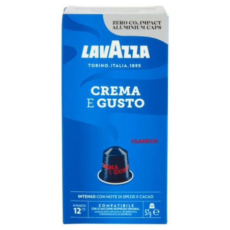 Cápsula Lavazza Crema e Gusto Clásico para cafeteras Nespresso/ Caja de 10