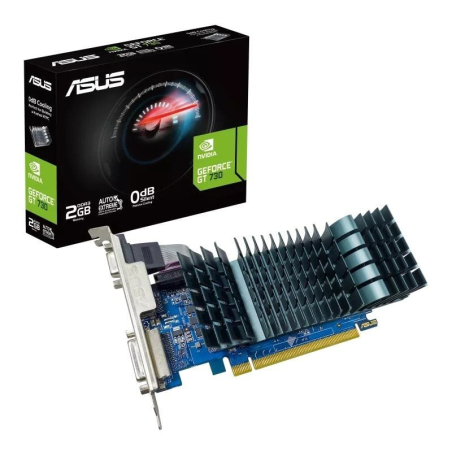Tarjeta Gráfica Asus GeForce GT 730 EVO/ 2GB GDDR3/ Perfil Bajo