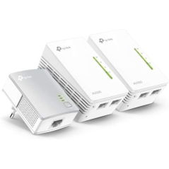 Adaptador Powerline TPLink WPA4220TKit 500Mbps/ Alcance 300m/ Pack de 3