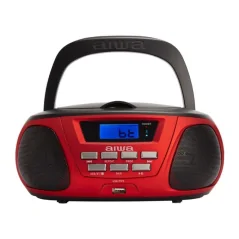 Radio CD Aiwa BBTU-300RD/ 5W/ Rojo