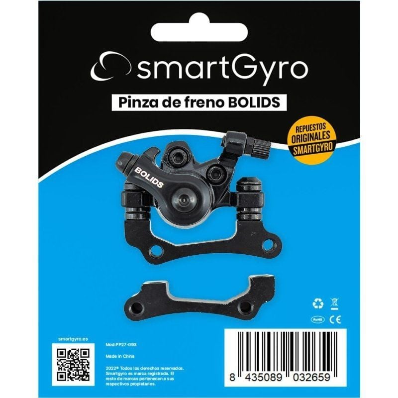 Pinza de Freno para Patinetes Eléctricos SmartGyro Bolids PP27-093/ Compatible con Speedway, Rockway y Crossover Pinza de Freno para Patinetes Eléctricos SmartGyro Bolids PP27-093/ Compatible con Speedway, Rockway y Crossover
