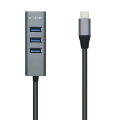 Hub USB Tipo-C Aisens A109-0508/ 4xUSB
