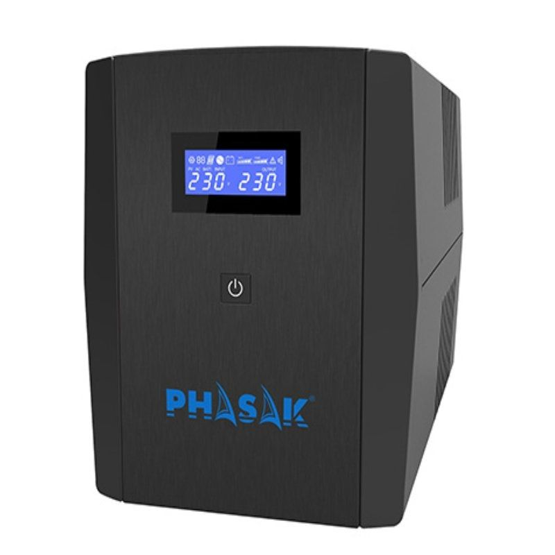 SAI Línea Interactiva Phasak SIRIUS 1560 VA Interactive/ 1560VA-900W/ 4 Salidas/ Formato Torre SAI Línea Interactiva Phasak SIRIUS 1560 VA Interactive/ 1560VA-900W/ 4 Salidas/ Formato Torre