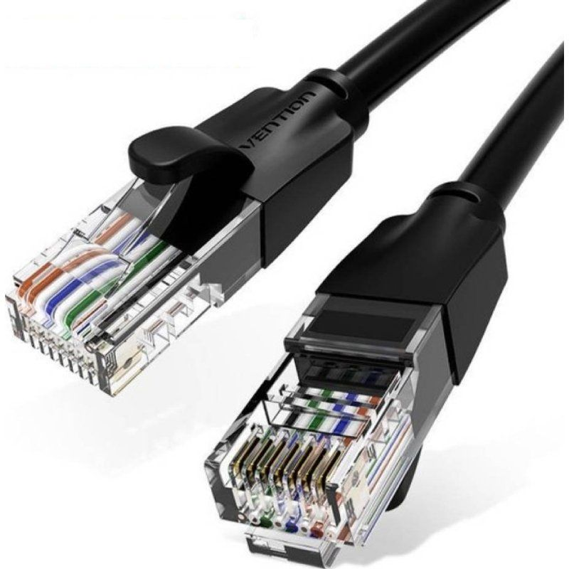 Cable de Red RJ45 UTP Vention IBEBK Cat.6/ 8m/ Negro Cable de Red RJ45 UTP Vention IBEBK Cat.6/ 8m/ Negro