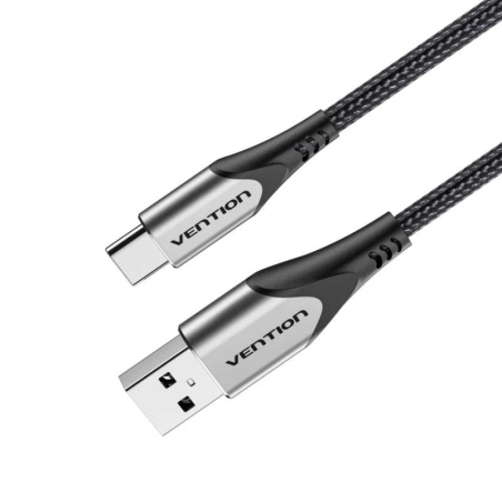 Cable USB 2.0 Tipo-C Vention CODHF/ USB Macho - USB Tipo-C Macho/ 1m/ Gris