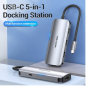 Docking USB Tipo-C Vention TODHB/ 1xHDMI/ 3xUSB-A/ 1xUSB Tipo-C PD/ Gris