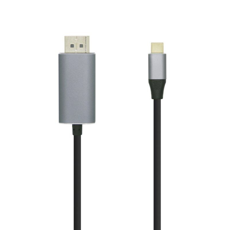 Cable Displayport Aisens A109-0395/ USB Tipo-C Macho - Displayport Macho/ 1.8m/ Negro Cable Displayport Aisens A109-0395/ USB Tipo-C Macho - Displayport Macho/ 1.8m/ Negro