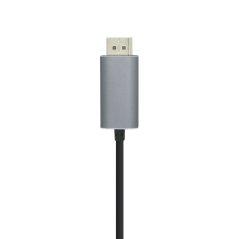 Cable Displayport Aisens A109-0395/ USB Tipo-C Macho - Displayport Macho/ 1.8m/ Negro