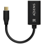 Cable Conversor Aisens A109-0690/ USB Tipo-C Macho - DisplayPort Hembra/ 15cm/ Negro