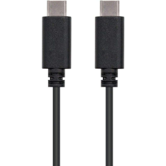 Cable USB Tipo-C Nanocable 10.01.2302/ USB Tipo-C Macho - USB Tipo-C Macho/ 2m/ Negro