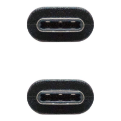 Cable USB Tipo-C Nanocable 10.01.2302/ USB Tipo-C Macho - USB Tipo-C Macho/ 2m/ Negro