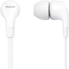 Auriculares Intrauditivos Philips TAE1105WT/ con Micrófono/ Jack 3.5/ Blancos
