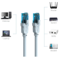 Cable de Red RJ45 UTP Vention VAP-A10-S075 Cat.5e/ 75cm/ Azul y Negro Cable de Red RJ45 UTP Vention VAP-A10-S075 Cat.5e/ 75cm/ Azul y Negro