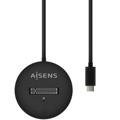 Dock USB Tipo-C para SSD M2 NGFF Aisens ASUC-M2D013-BK/ Negro