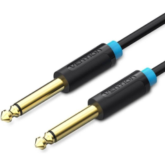 Cable Estéreo Vention BAABI/ Jack 6.5 Macho - Jack 6.5 Macho/ 3m/ Negro