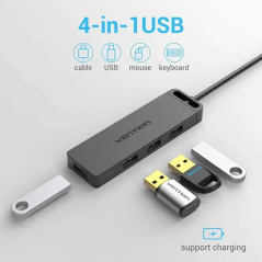 Hub USB 3.0 Vention CHLBD/ 4xUSB