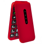 Teléfono Móvil Telefunken S740 para Personas Mayores/ Rojo