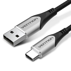 Cable USB Tipo-C Vention CODHD/ USB Tipo-C Macho - USB Macho/ 50cm/ Gris