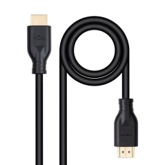 Cable HDMI 2.0 CCS Nanocable 10.15.3902/ HDMI Macho - HDMI Macho/ 2m/ Negro