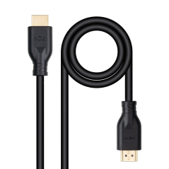 Cable HDMI 2.0 CCS Nanocable 10.15.3905/ HDMI Macho - HDMI Macho/ 5m/ Negro