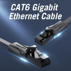 Cable de Red RJ45 UTP Vention IBABI Cat.6/ 15m/ Negro