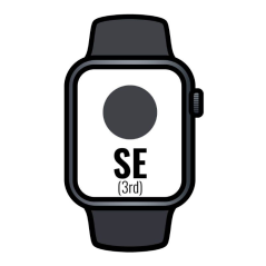 Apple Watch SE 3rd/ Gps/ Cellular/ 40mm/ Caja de Aluminio Medianoche/ Correa Deportiva Medianoche M/L