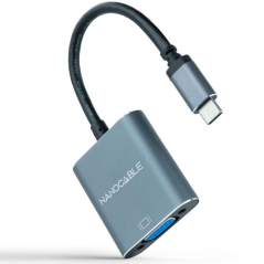 Adaptador Nanocable 10.16.4101-G/ USB Tipo-C Macho - VGA Hembra