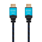 Cable HDMI 2.0 4K Nanocable 10.15.3700/ HDMI Macho - HDMI Macho/ 0.5m/ Negro/ Azul