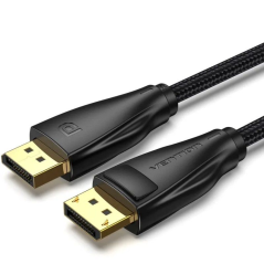 Cable DisplayPort 1.4 8K Vention HCCBF/ DisplayPort Macho - DisplayPort Macho/ 1m/ Negro