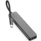 Hub USB Tipo-C Linq LQ48016/ 1xUSB Tipo-C/ 2xUSB/ 1xHDMI 4K/ 1xLector de Tarjeta SD y Micro/ 1xUSB Tipo-C PD/ Gris Hub USB Tipo-C Linq LQ48016/ 1xUSB Tipo-C/ 2xUSB/ 1xHDMI 4K/ 1xLector de Tarjeta SD y Micro/ 1xUSB Tipo-C PD/ Gris