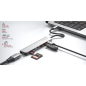 Hub USB Tipo-C Linq LQ48016/ 1xUSB Tipo-C/ 2xUSB/ 1xHDMI 4K/ 1xLector de Tarjeta SD y Micro/ 1xUSB Tipo-C PD/ Gris Hub USB Tipo-C Linq LQ48016/ 1xUSB Tipo-C/ 2xUSB/ 1xHDMI 4K/ 1xLector de Tarjeta SD y Micro/ 1xUSB Tipo-C PD/ Gris